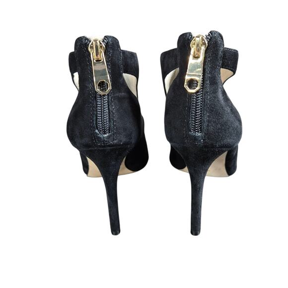 Louise et Cie Shoes Womens Size 8M Suede Leather Cutout Lace Up Heels Booties - Picture 9 of 11